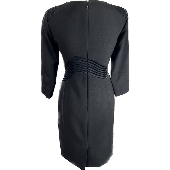 Antonio Melani Timeless Black Tailored Fit Black Dress Sz 2 - Picture 2 of 9
